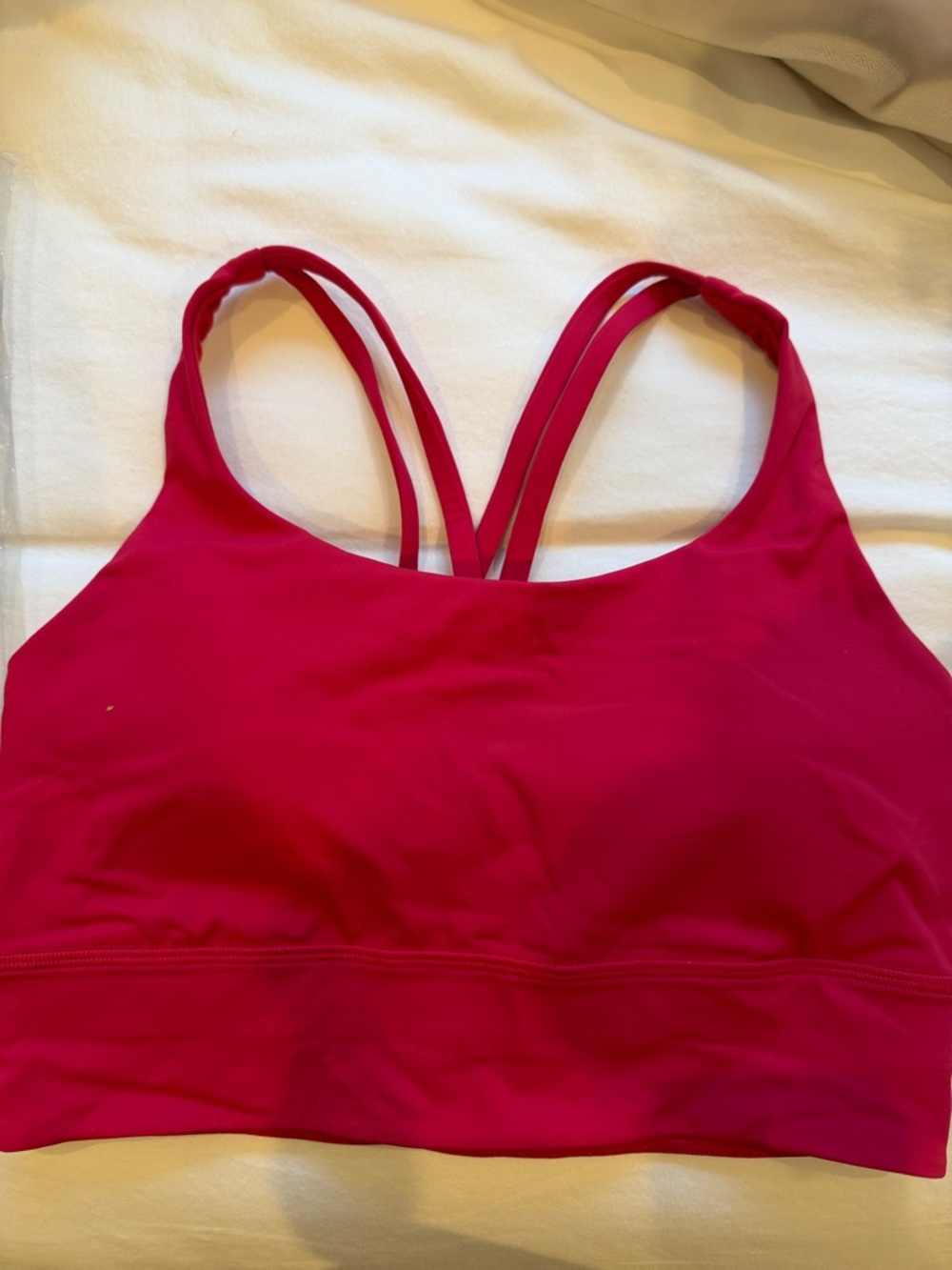 Lululemon Energy Longline Bra in bright pink